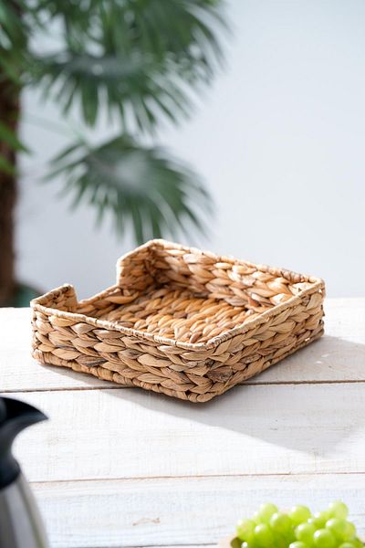 ACAR Wicker Square Napkin Holder - 22 cm