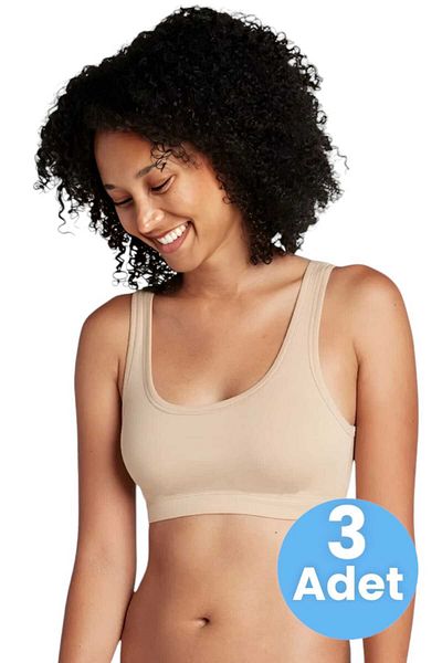 Uniquetrenders Γυναικείο Σετ σουτιέν με χοντρό λουράκι Bustier Half Tank Top 3 τεμ