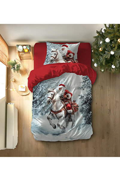hediyechy طقم غطاء لحاف مفرد مطبوع ثلاثي الأبعاد من Gift Duvet Cover Santa