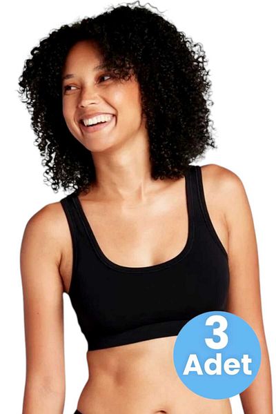 Uniquetrenders Γυναικείο Σετ σουτιέν με χοντρό λουράκι Bustier Half Tank Top 3 τεμ