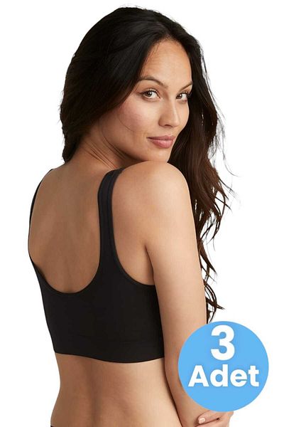 Uniquetrenders Γυναικείο Σετ σουτιέν με χοντρό λουράκι Bustier Half Tank Top 3 τεμ