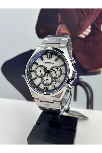 Quantum Damat Steel Men's Wristwatch 10 Atm Waterproof 46mm