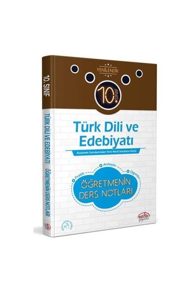 Editör Yayınevi 10. Sınıf Türk Dili Ve Edebiyatı Öğretmenin Ders Notları
