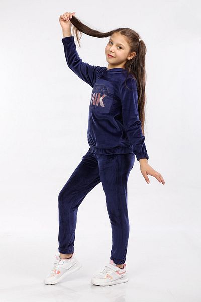 Go Veform Σετ χειμερινής φόρμας για κορίτσια Dark Navy - Hoodie, Printed MRN40030-12