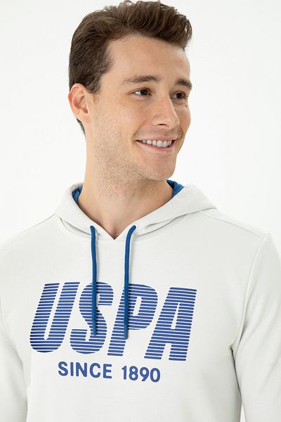 U.S. Polo Assn. Ανδρικό φούτερ από πέτρα 50270760 -VR049
