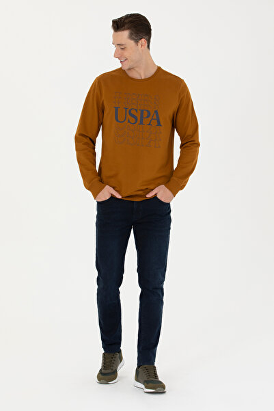 U.S. Polo Assn. Ανδρικό φούτερ καρύδας 50270789 -VR153