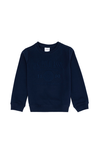 U.S. Polo Assn. Dječja tamnoplava okrugla kragna majica 50270743-VR033