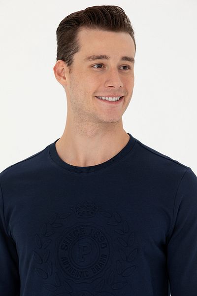 U.S. Polo Assn. Мъжки суитшърт в тъмносин цвят - 50270803-VR033