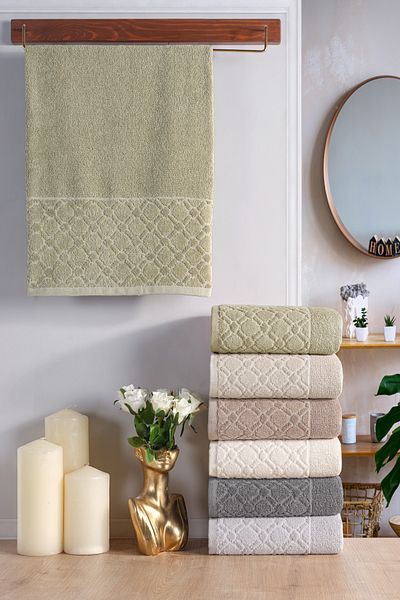 Lorateks MELTEM Σετ 6 πετσετών μπάνιου Jacquard Velvet Boxed |   Προίκα |   Πετσέτα μπάνιου |   Πετσέτα χεριών