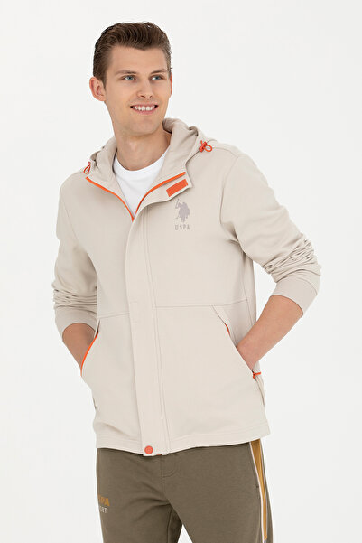 U.S. Polo Assn. Men's Beige Knitted Cardigan 50270727 -Vr011