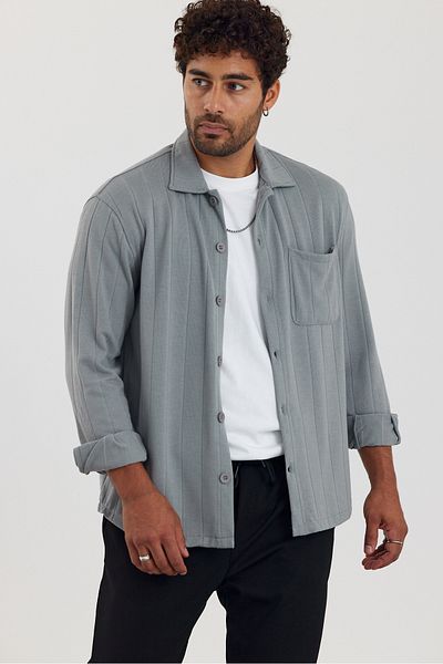 Weyeze Cămașă jacquard cu mânecă lungă AF-K19700LNS