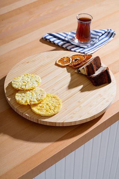 ACAR Bamboo Rotating Mechanism Presentation Plate - 35 cm