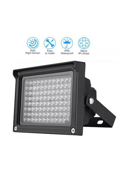 Choice Black 96 Leds Ir Illuminator Array Infrared Lamps Night Vision Outdoor Waterproof For Cctv Security