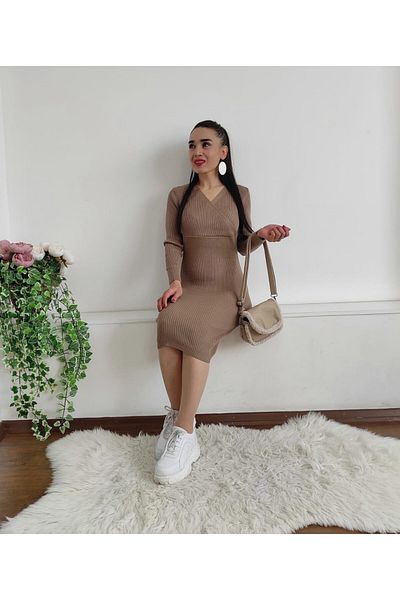Altı Üstü Butik πλεκτό φόρεμα με λαιμόκοψη