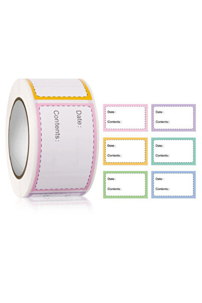 Choice 250 قطعة/لفة ملصقات ورقية ذاتية اللصق لتخزين الطعام في الثلاجة والفريز...