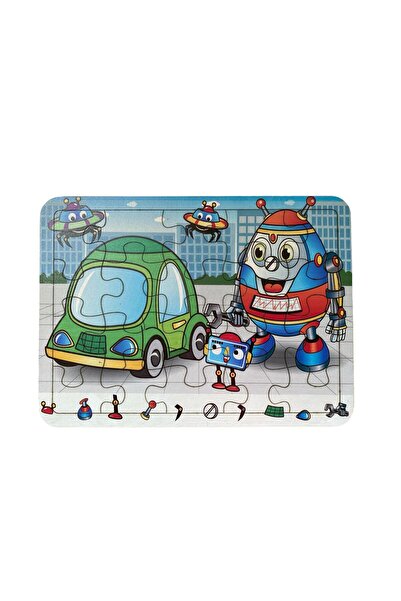 Uçandaire 54 Piece Smart Robots Wooden Jigsaw Puzzle - Kids