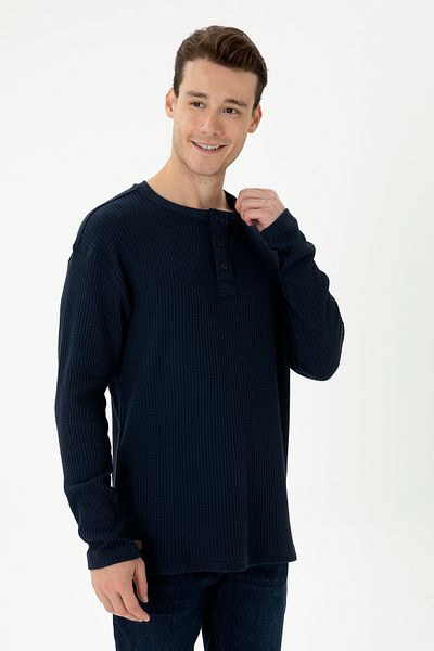 U.S. Polo Assn. Мъжки тъмносин суитшърт 50270875-VR033