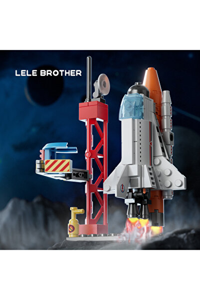 Choice red 107pcs Assembling building blocks for space shuttles rockets aircraft carriers boys' puzzle toys