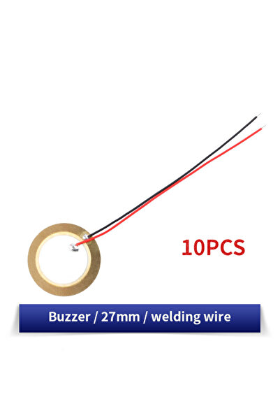 Choice5 10PCS 27MM 5/10/20PCS Buzzer Piezoelectric Piezo Ceramic Wafer Plate Piezo Element Diameter 12MM 15M