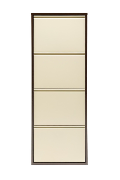 Gaga Mobilya Metal Ayakkabılık 4 Gözlü -kahverengi-