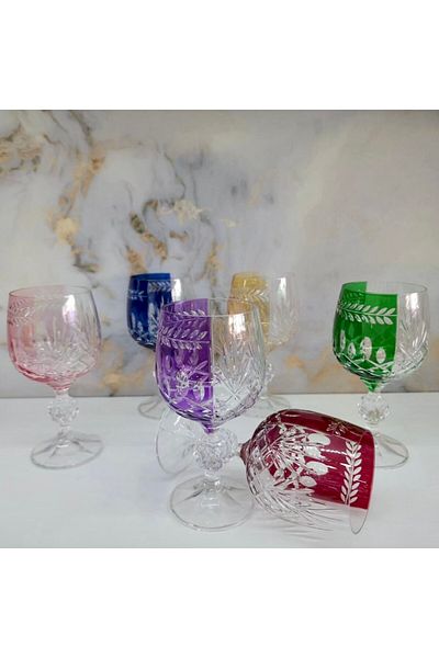 Bohemia Handmade Hybrid Pattern 6-Piece Coffee Side Cup