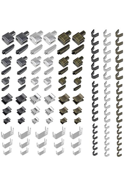Choice 123pcs 10/24/123Pcs Metal Zipper Head Sliders Retainer Insertion Pin Z...
