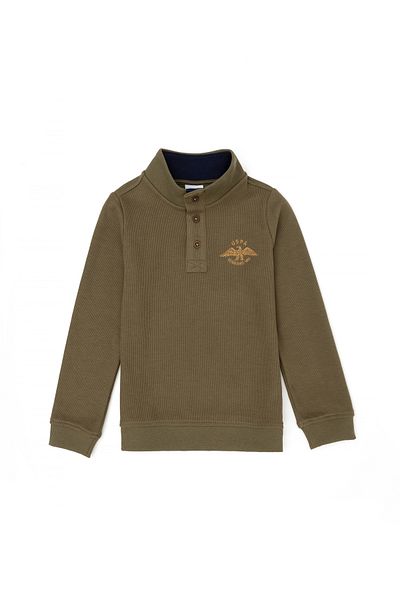U.S. Polo Assn. Boy's Khaki Sweatshirt 50270852 -Vr027