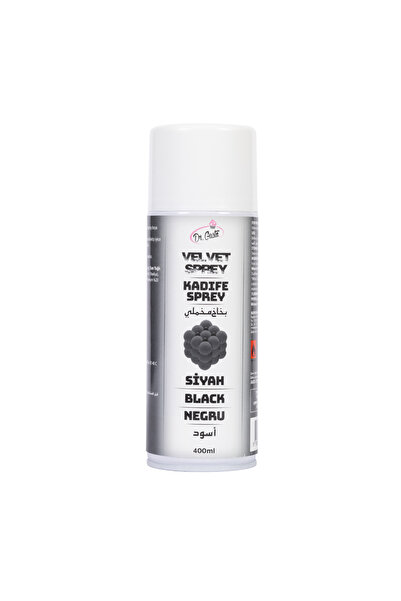 Dr. Gusto Velvet Kadife Sprey Gıda Boyası 400 ML Siyah