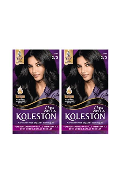 Wella Koleston Kit Saç Boyası 2/0 Siyah 2 Adet