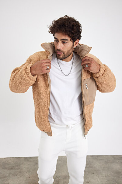 Weyeze Λούτρινο καπιτονέ παλτό με φερμουάρ AF-K86060LNS