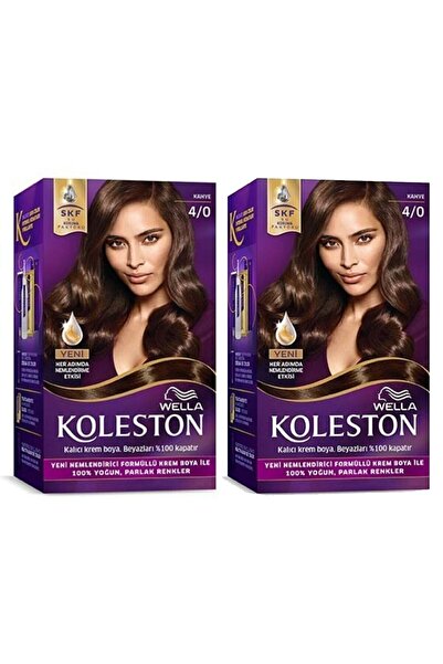 Wella Koleston Kit Saç Boyası 4/0 Kahve x 2 Adet