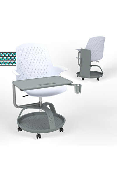KARR OFFICE Sona 360 Yazı Tablalı Mobil Eğitim Sandalyesi