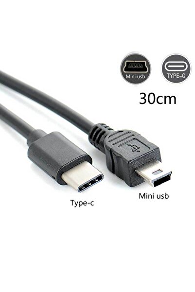 BSN 30cm TYPE C to mini usb OTG CABLE FOR canon EOS 350D 400D 450D 40D 5D 5D Mark II 7D Camera to phone