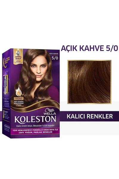 Wella Koleston Kit Saç Boyası 5/0 Açık Kahve
