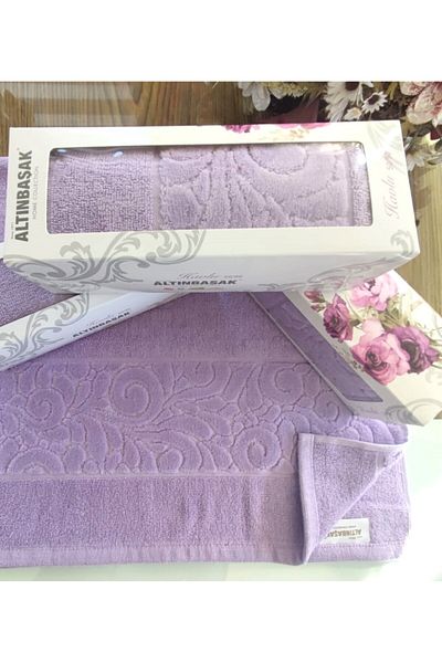 Altınbaşak 50X90Cm Dowry Holder - Velvet Texture, 3D Embossed, Hand and Face Towel Custom Gift Box