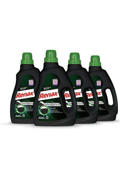 RENAX Sıvı Çamaşır Deterjanı Siyahlar 2520 ml - 4 Lü Paket
