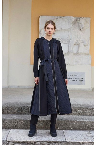 MissWhence Mi̇sswhence Black Hooded Cap - 36501 Model