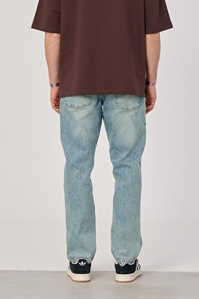 NOMARC 15751 Прямий крій з шліфованими краями, світло-синій джинсовий
