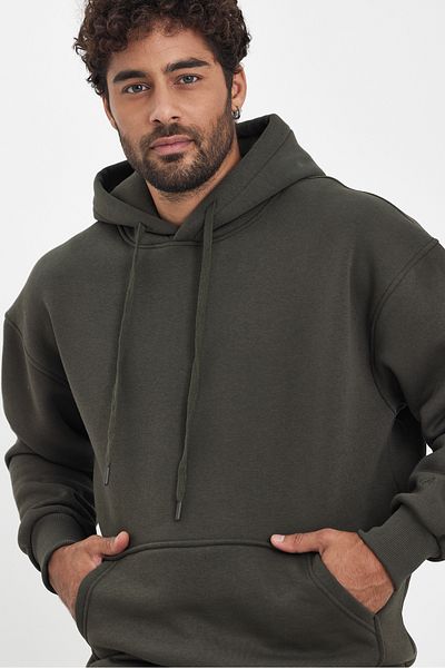 Weyeze Three Thread Raster Hooded Sweat Af-K89009Lns