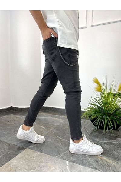 NOMARC Slim Zincirli Φουμέ 3691-1 Τζιν