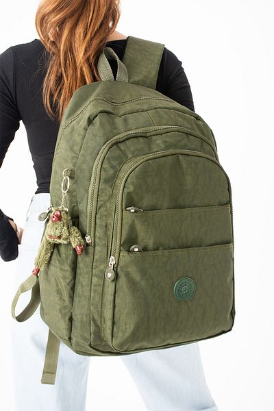 Çanta Trend Large Size Unisex Waterproof Fabric School Travel Backpack with Monkey Gift