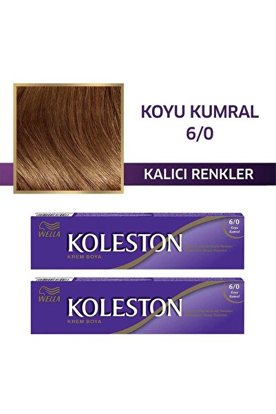 Wella Koleston Tüp Saç Boyası 6/0 Koyu Kumral x 2 Adet