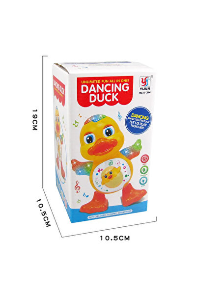 Choice لعبة البطة الراقصة الإلكترونية، بطة راقصة مضحكة، عيونها تومض، ضوءها وا...