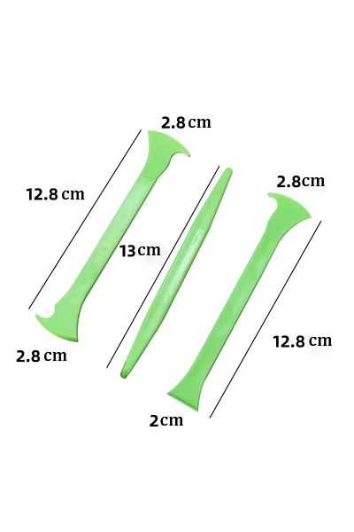 Choice 3Pcs Micro Squeegee Curves Slot Tint Tool Car Wrap Edge Trimming Squeegee Edge-closing Scraper Vi...