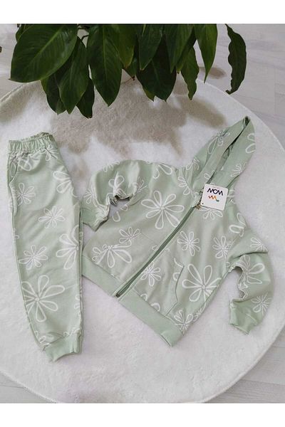 Store بدلة كارديجان بجيب الكنغر بأكمام طويلة وبدلة علوية للفتيات