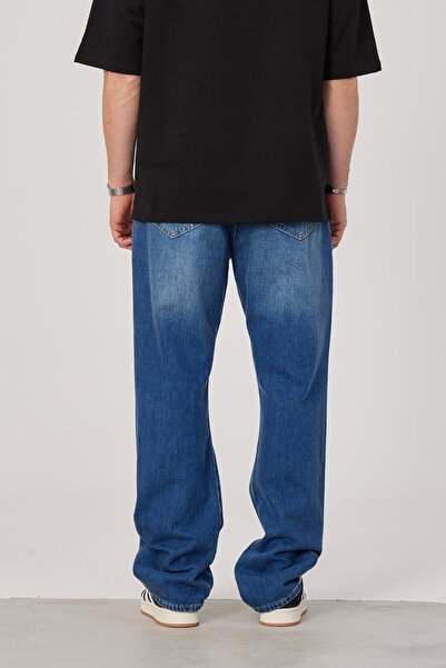 NOMARC 5174 Dizi Blugi largi, rupti, albastru închis (16160)