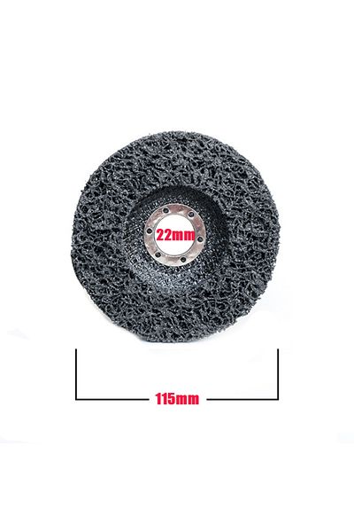 louCnloin Black 22x115mm Sanding Wheel Stainless Steel Polishing Wheel Paint Rust Removal Grinding Disc For An