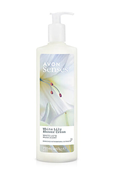 AVON Senses White Lily Beyaz Zambak Kokulu Duş Jeli 720 Ml.