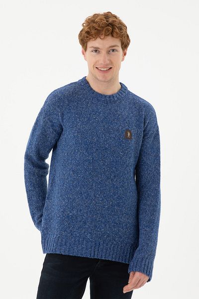 U.S. Polo Assn. Мъжки пуловер Sax Melange 50270971-VR207