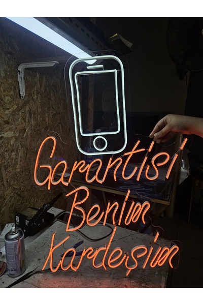 En Güzel Günde Telefon Kişiye Özel Neon Led Tabela 50*70 Cm